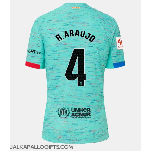 Barcelona Ronald Araujo #4 Kolmaspaita Naiset 2023-24 Lyhythihainen